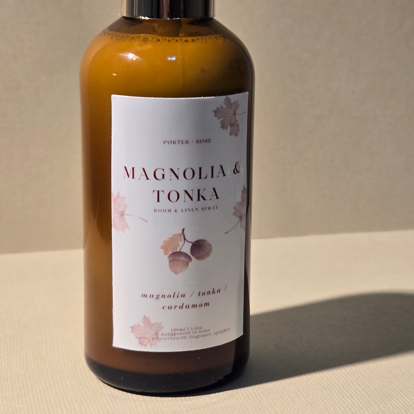 Magnolia & Tonka Room & Linen Spray - porter + rose