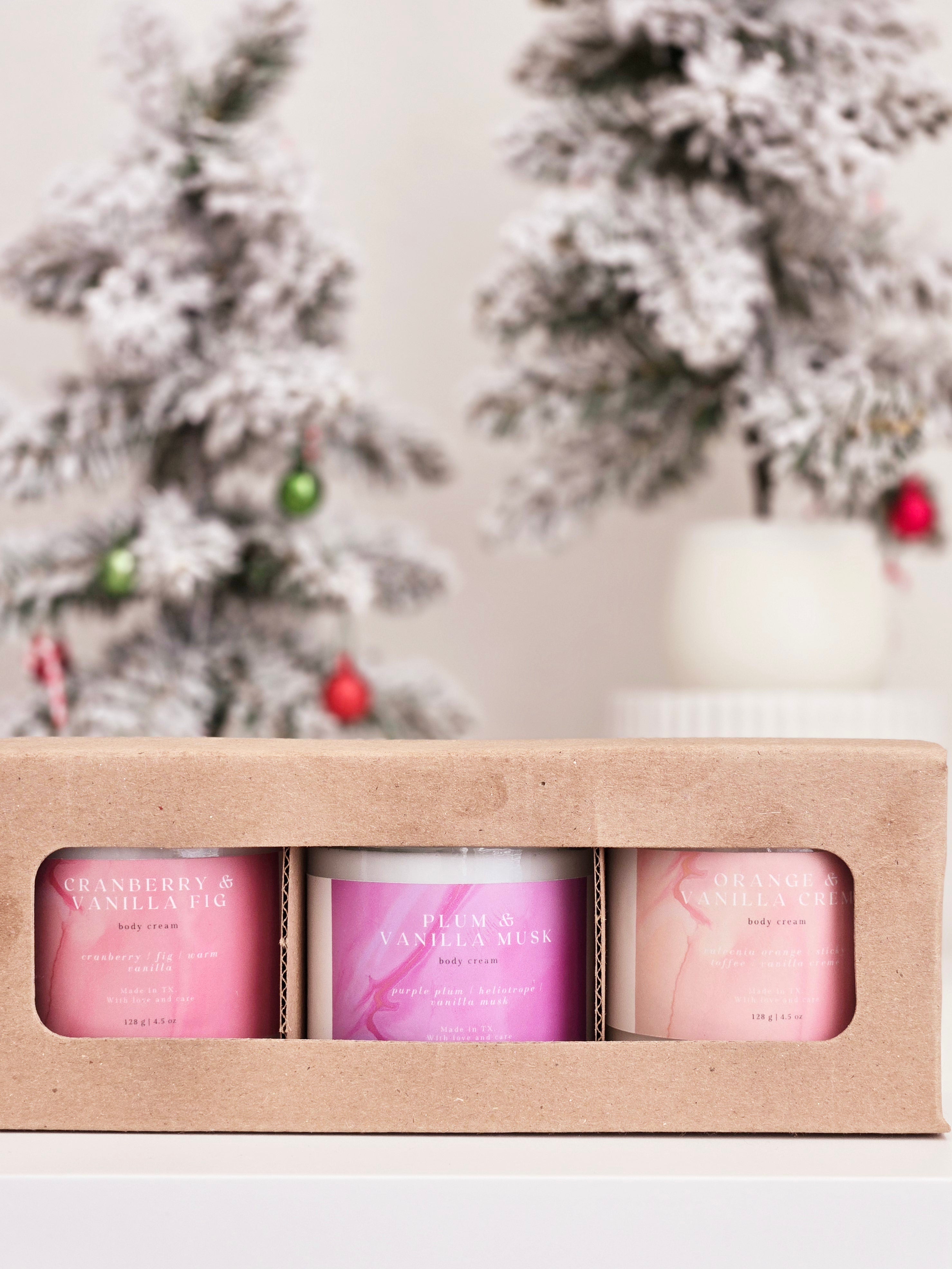 Holiday Body Cream Gift Set | Luxurious Skincare Trio – porter + rose