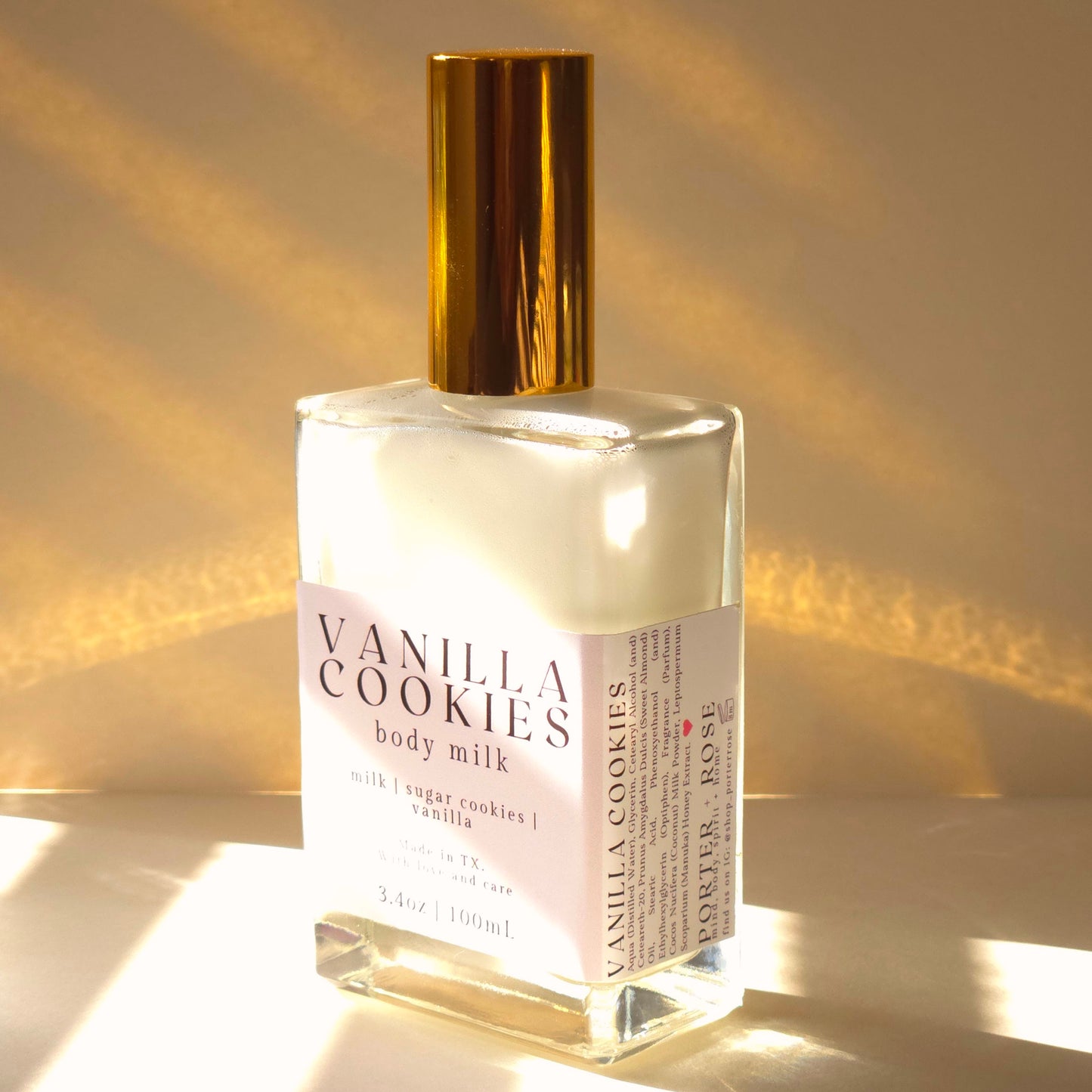 Vanilla Cookies Body Milk - porter + rose