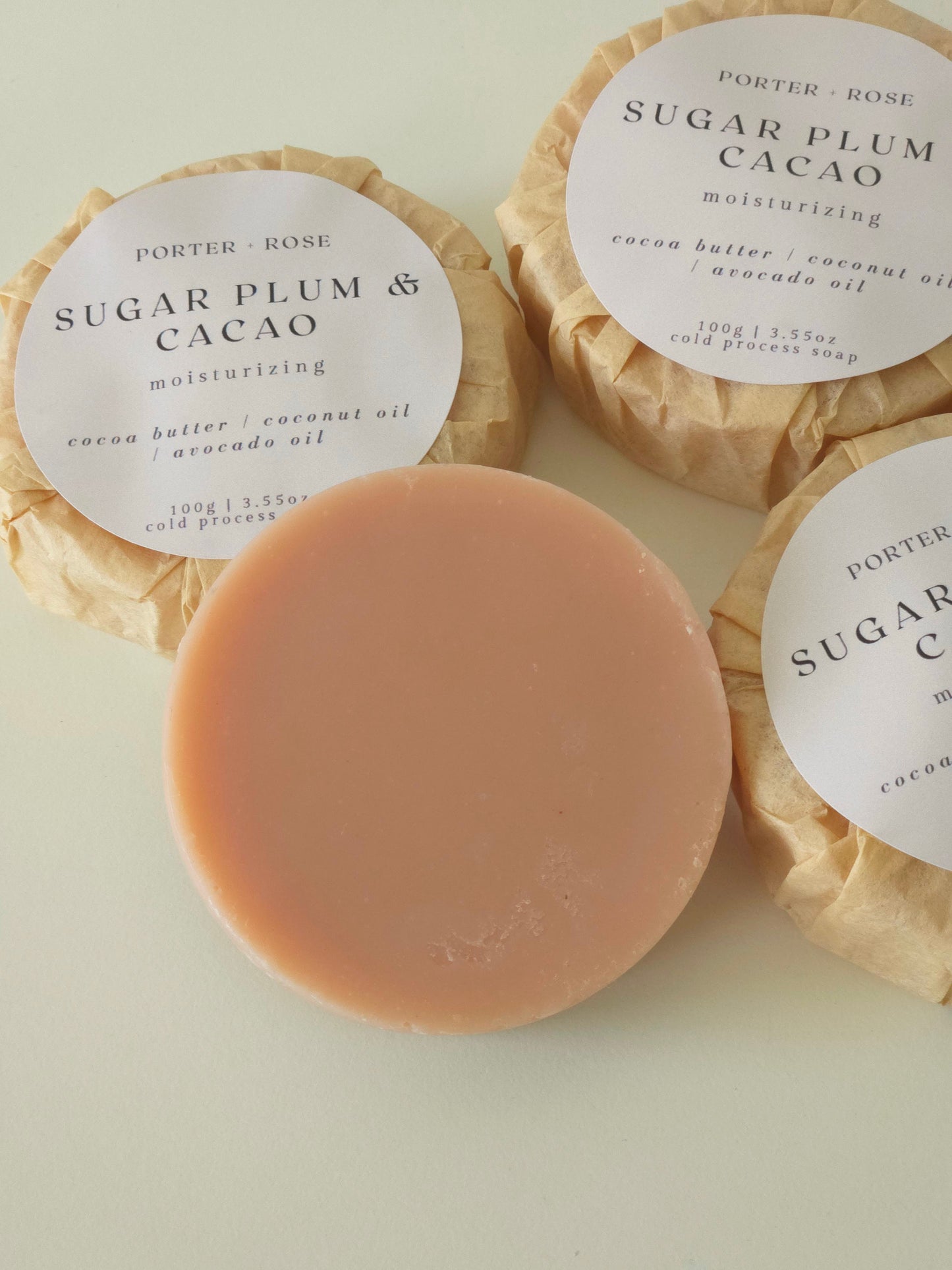 Sugar Plum & Cacao Bar Soap - porter + rose