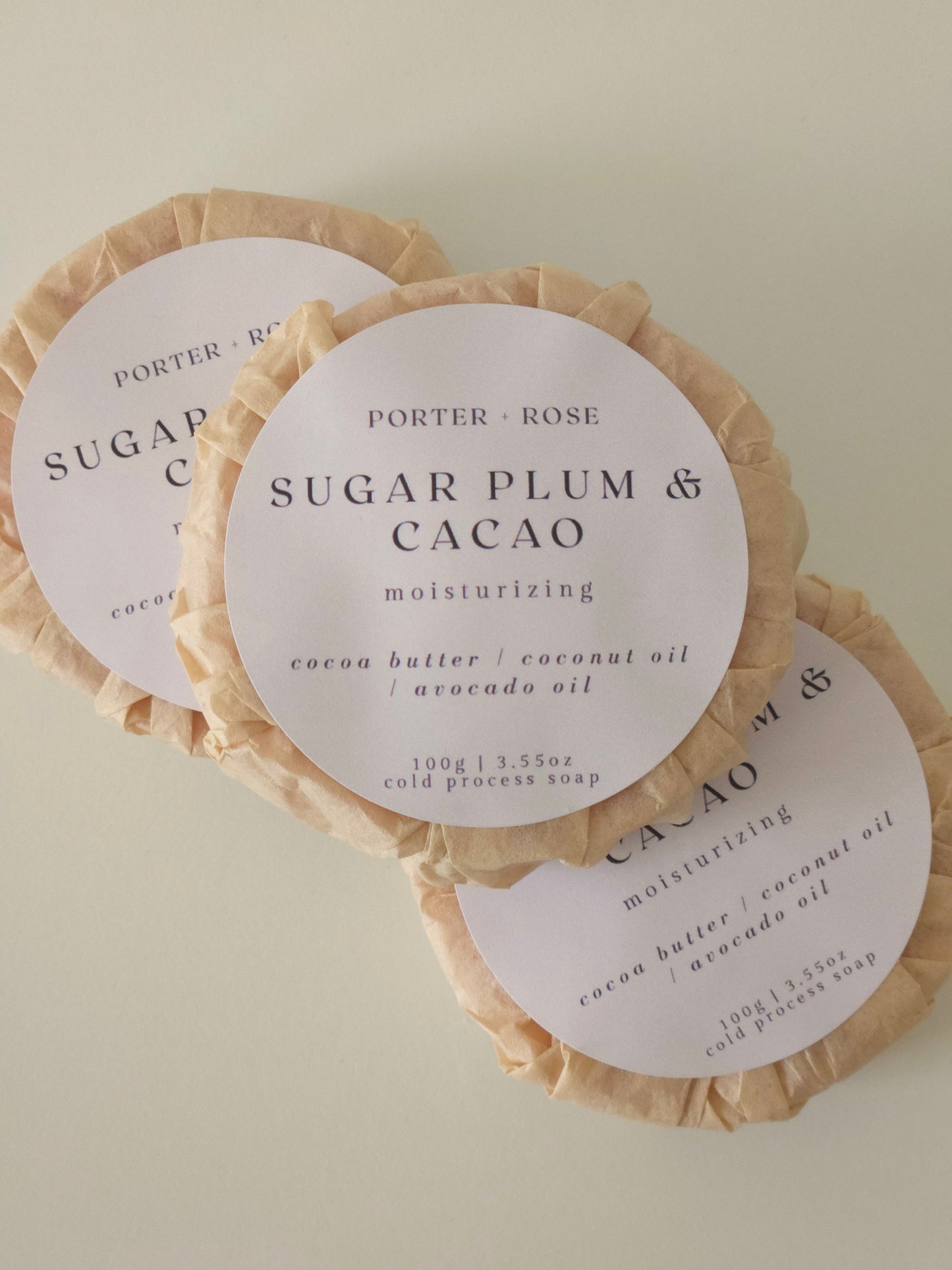 Sugar Plum & Cacao Bar Soap - porter + rose