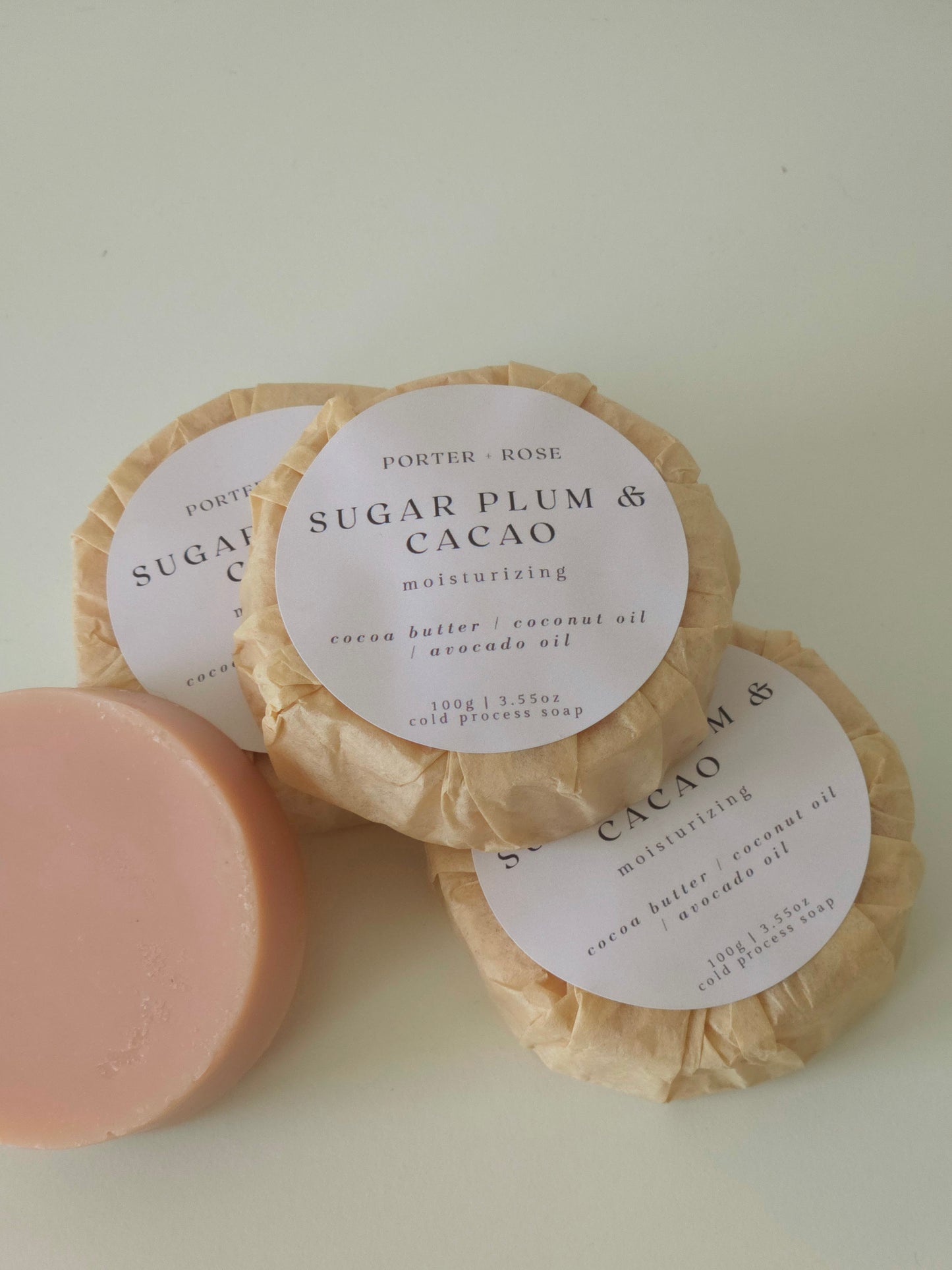 Sugar Plum & Cacao Bar Soap - porter + rose