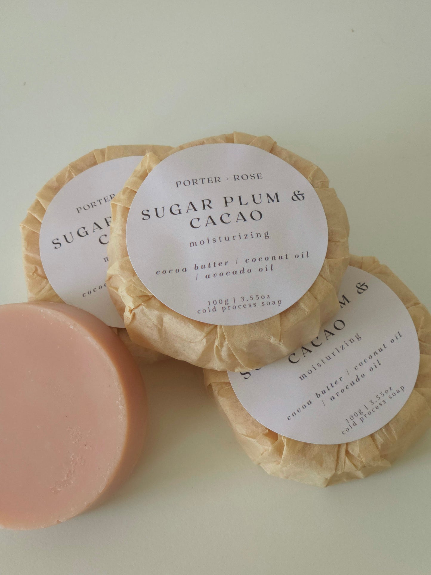 Sugar Plum & Cacao Bar Soap - porter + rose