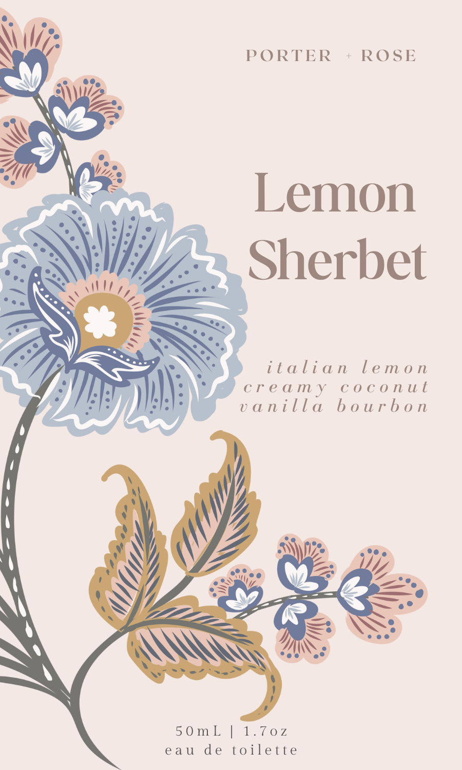 Lemon Sherbet Parfum - porter + rose