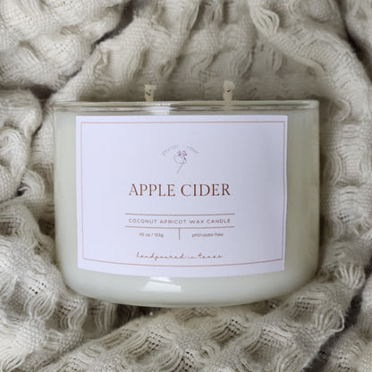 Apple Cider mini candle - porter + rose