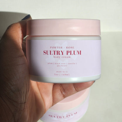 Sultry Plum Body Cream - porter + rose