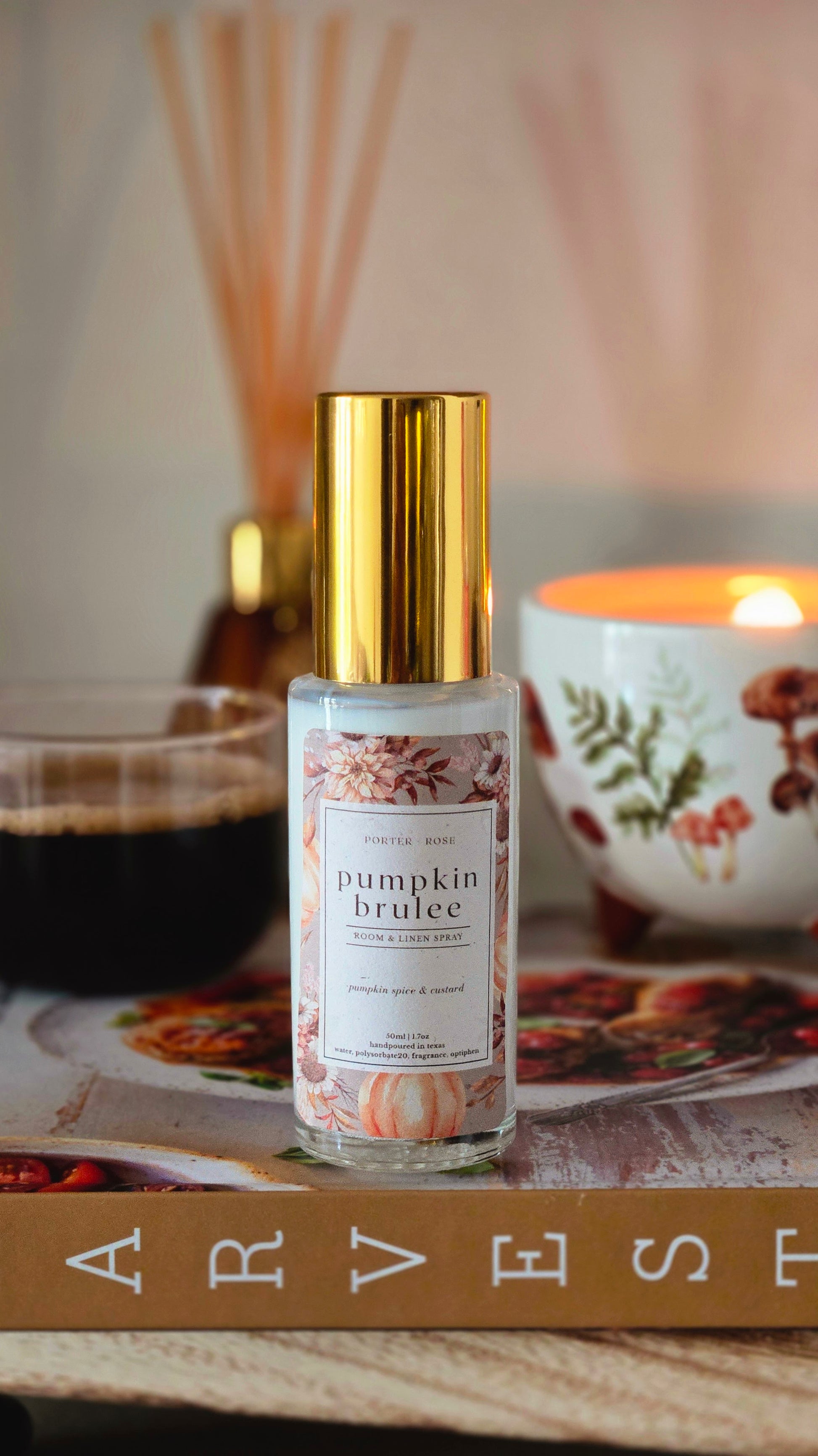 pumpkin brulee fragrance - home fragrance for fall