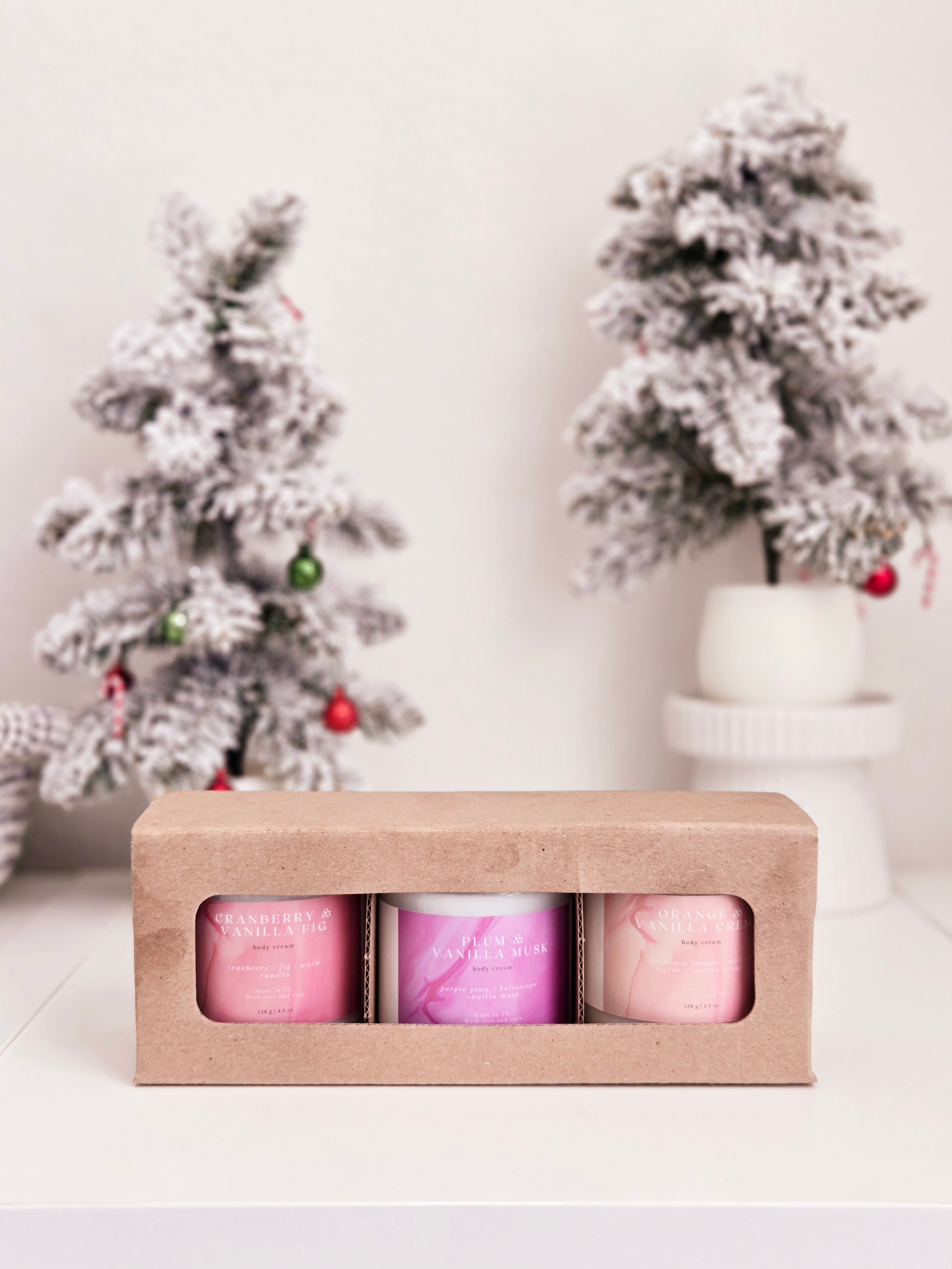 Holiday Body Cream Gift Set | Luxurious Skincare Trio – porter + rose