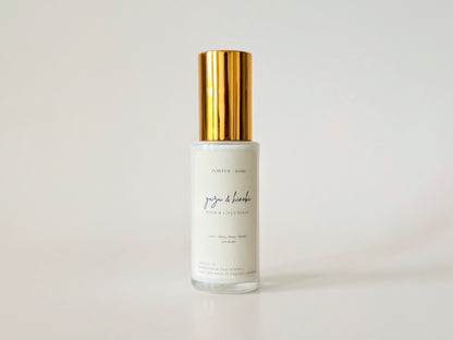 Yuzu & Hinoki Room & Linen Spray bottle with natural citrus and wood fragrance