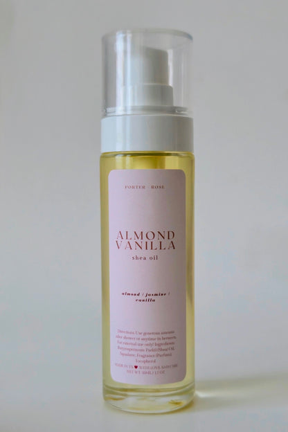 Almond Vanilla Shea Body Oil - porter + rose