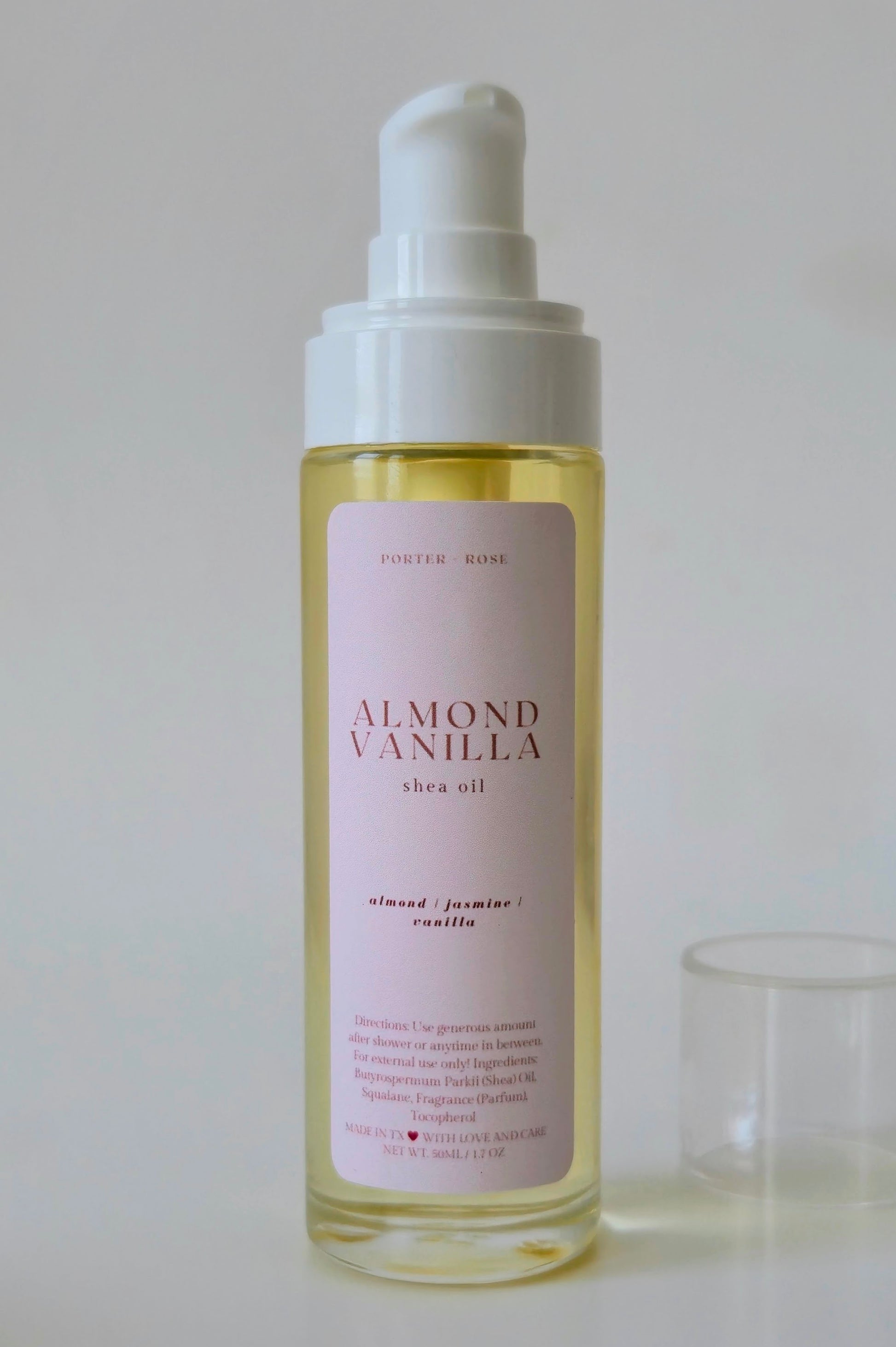 Almond Vanilla Shea Body Oil - porter + rose