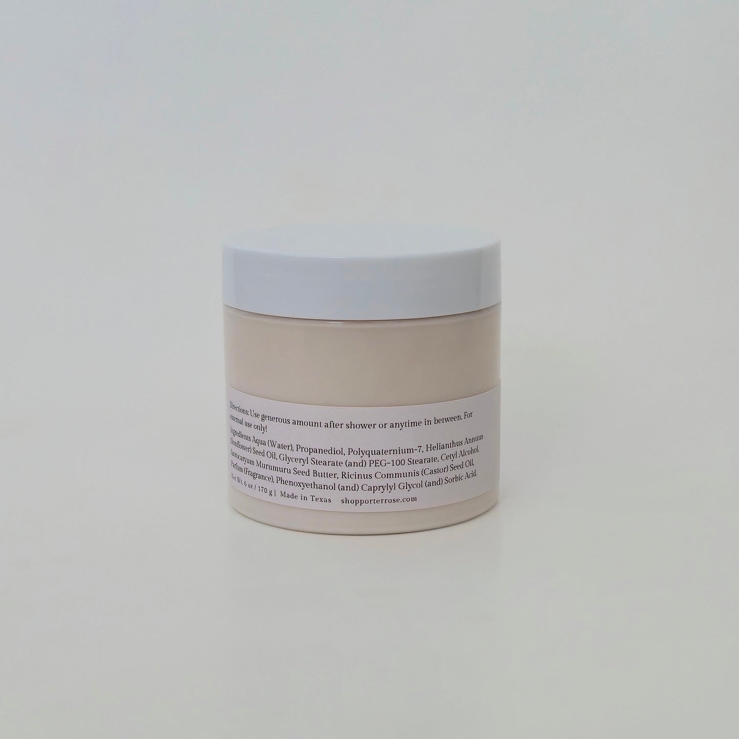 Non-greasy winter body cream with murumuru butter for dry skin