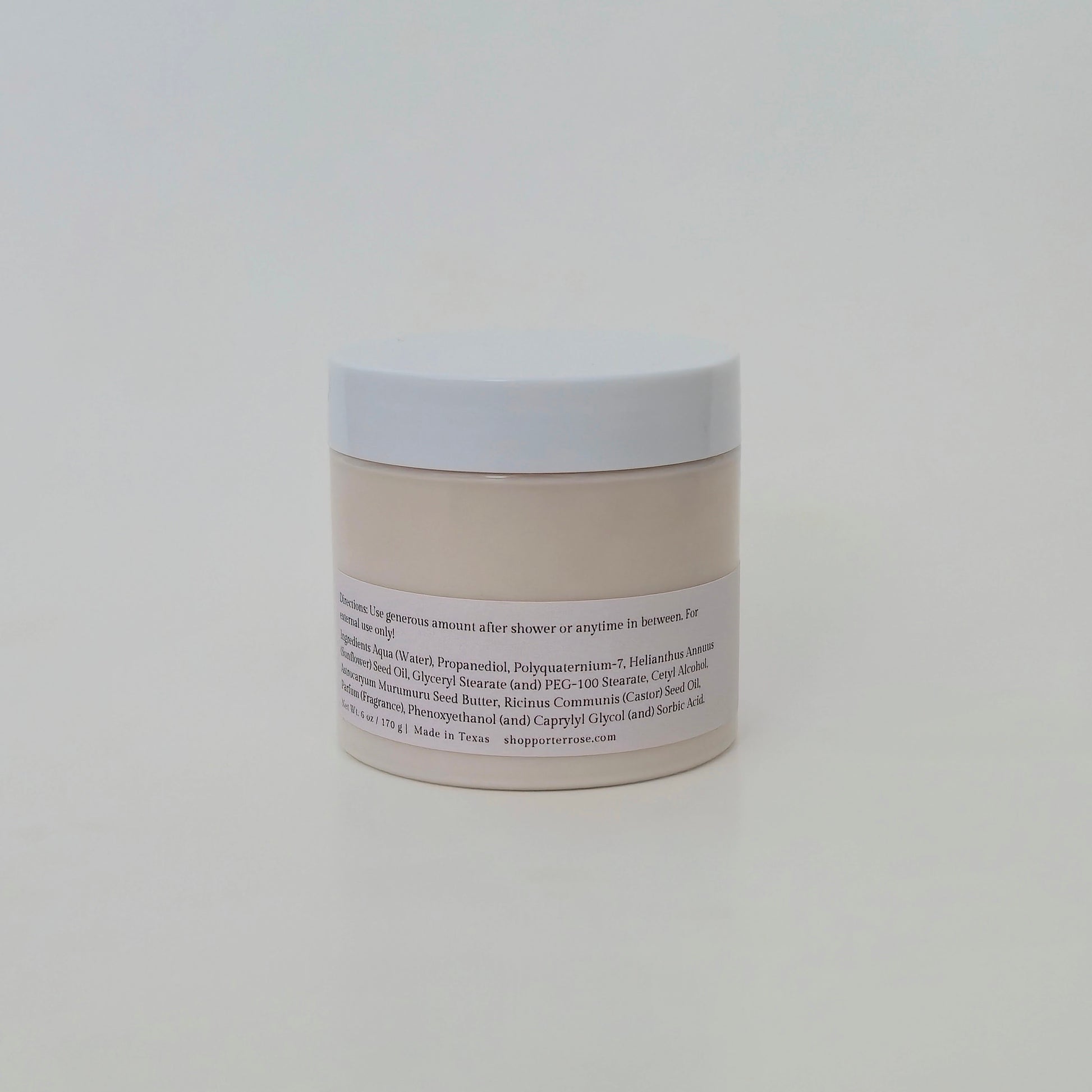 Non-greasy winter body cream with murumuru butter for dry skin
