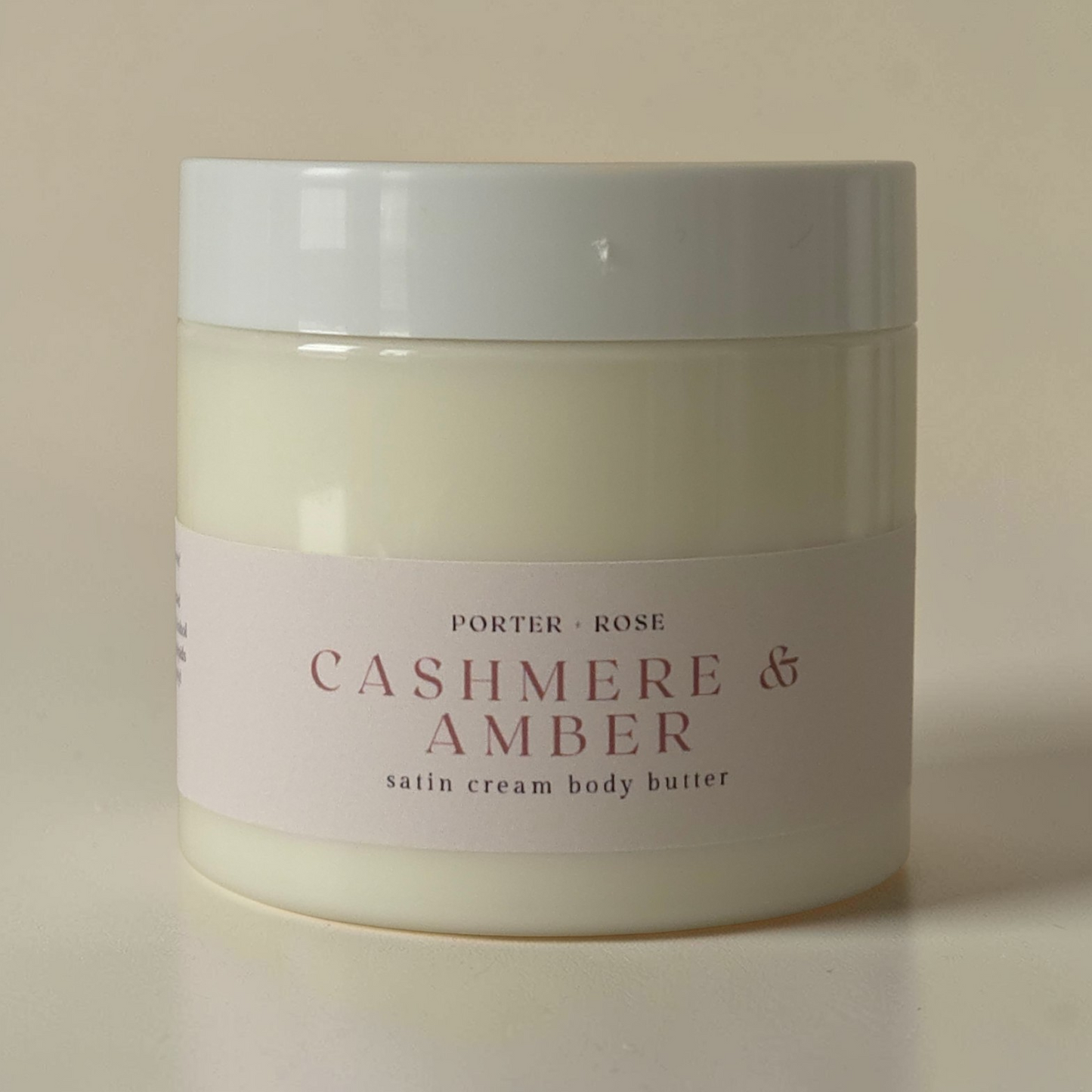 Cashmere & Amber Satin Cream Body Butter - porter + rose