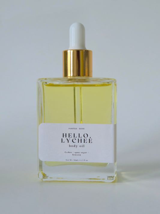Hello, Lychee Body Oil - porter + rose