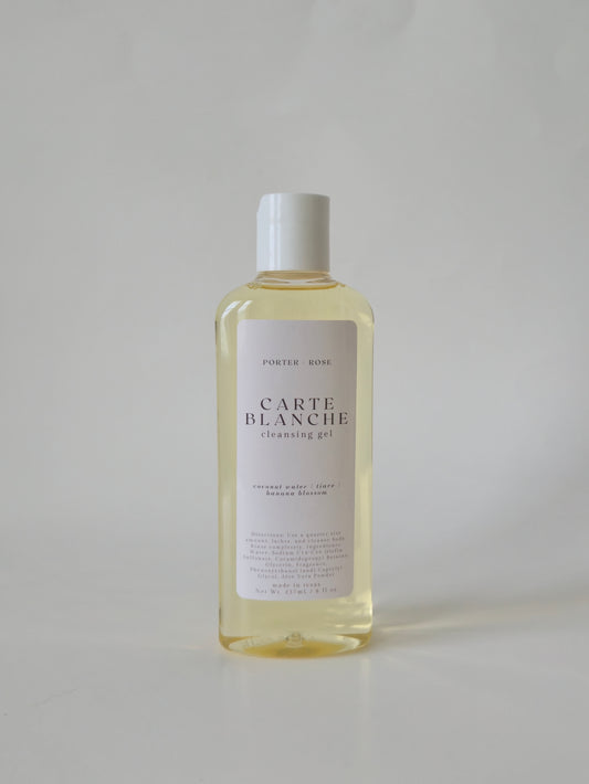 Carte Blanche Body Cleansing Gel - porter + rose