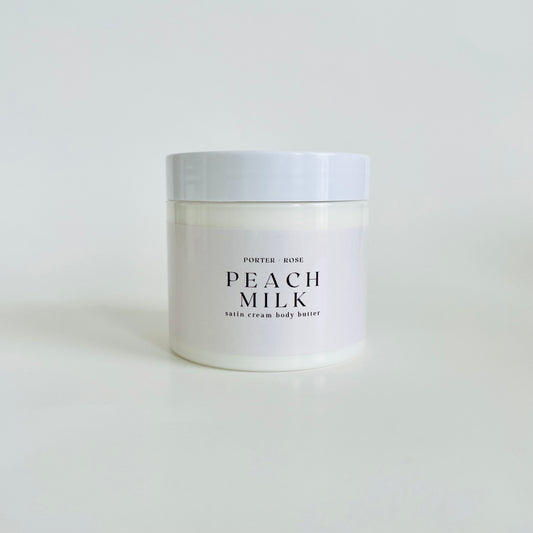 Peach Milk Satin Cream Body Butter - porter + rose