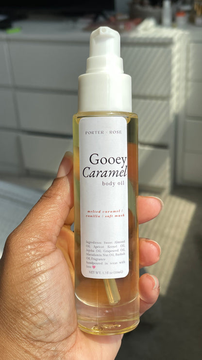 Gooey Caramel Body Oil - porter + rose
