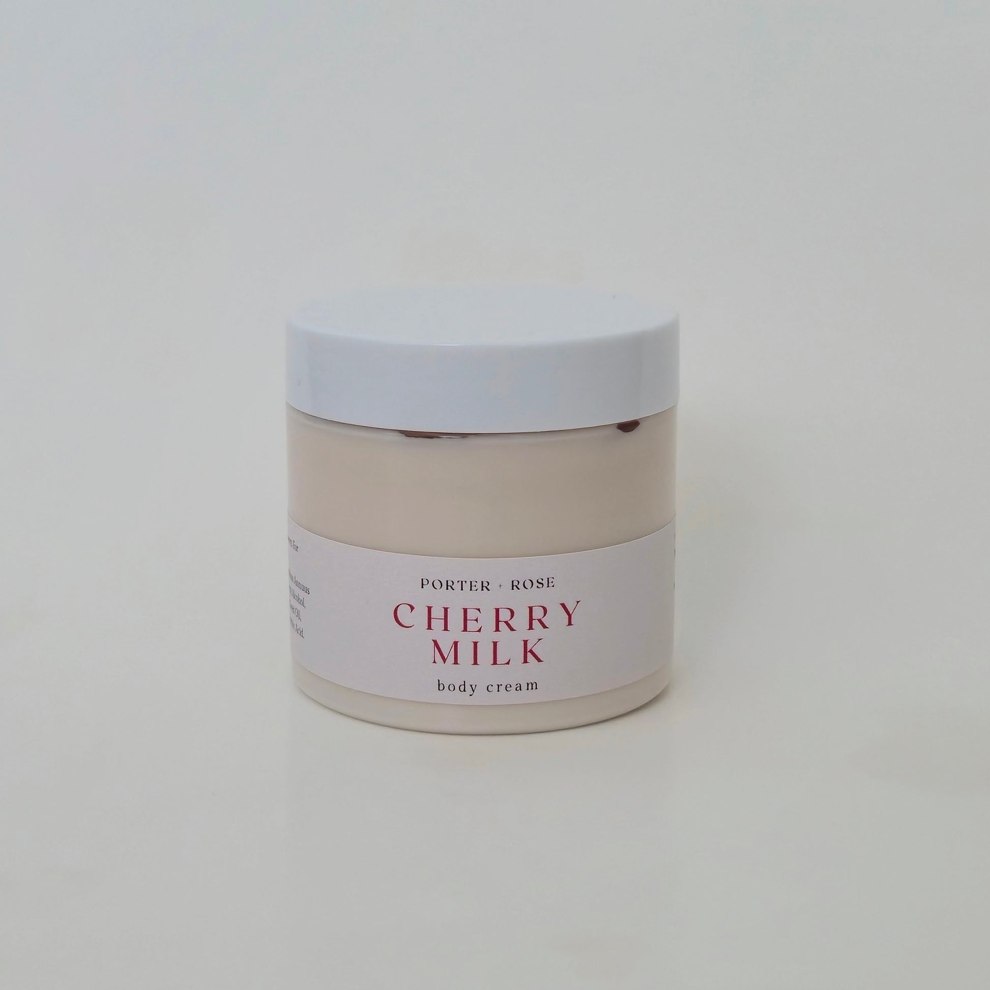 Cherry-scented body moisturizer—silky finish, long-lasting hydration