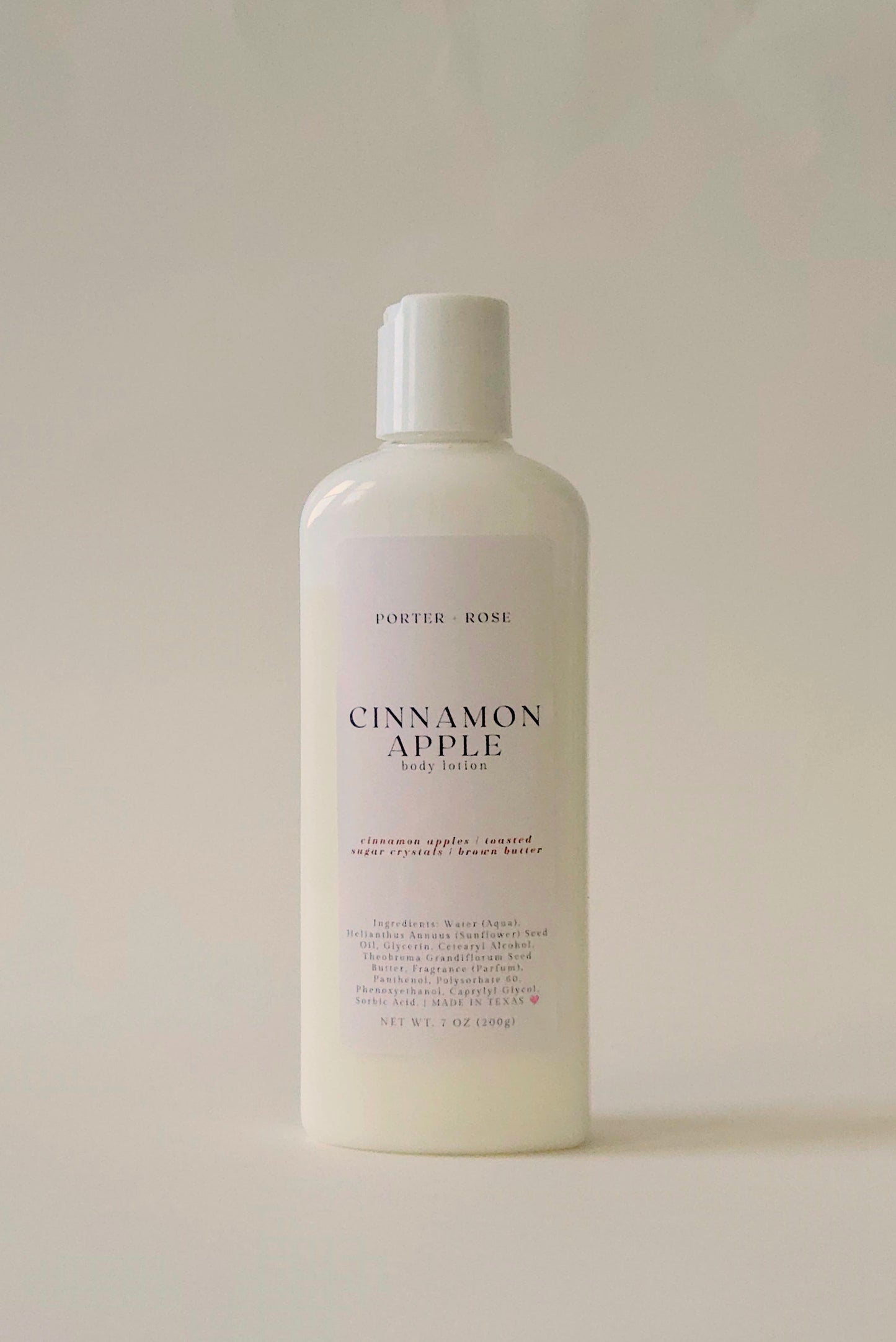 bottle of cinnamon apple body lotion
