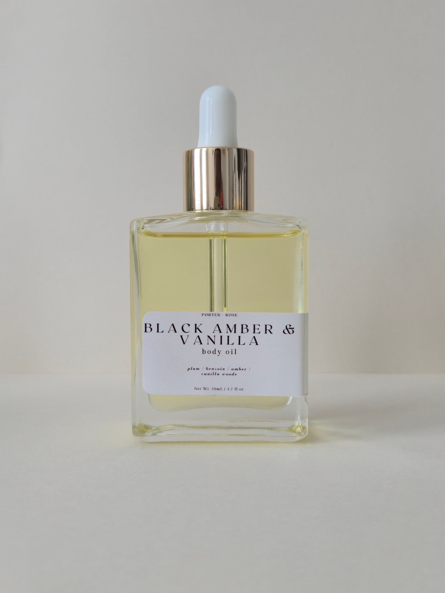 Black Amber & Vanilla Body Oil - porter + rose